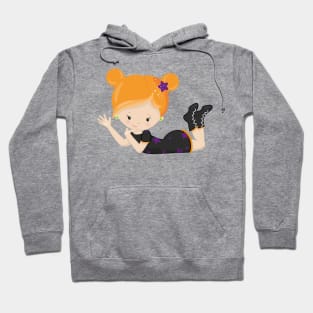 Halloween, Witch, Orange Hair, Trick Or Treat, Boo Hoodie